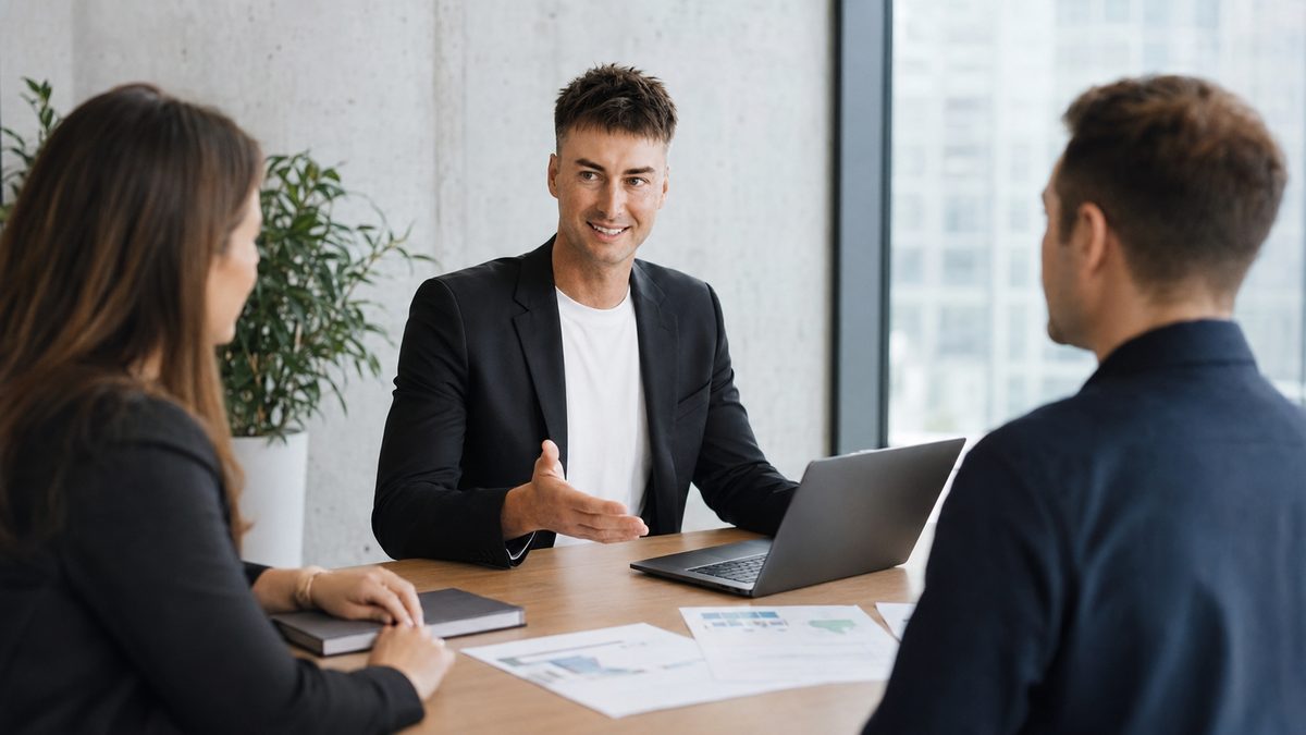 Stephan Lê Hellmers im Kundengespräch – Recruiting as a Service ohne Provision